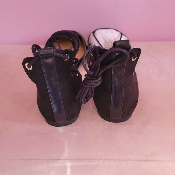 NIB Aldo "Harmony" Lace Up Pointy Toe Suede Flats - Picture 5 of 6